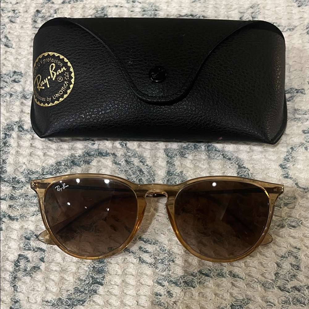 Ray-Ban Brown Sunglasses with Black Case